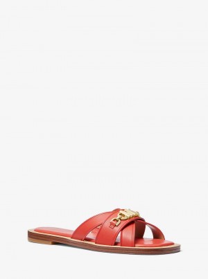 Michael Kors Tiffanie Leather Spiced Coral | SN-MK27608