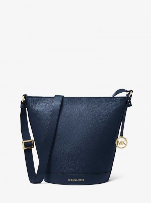 Michael Kors Townsend Medium Pebbled Leather Navy | SN-MK26823