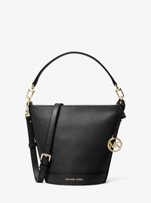 Michael Kors Townsend Small Pebbled Leather Black | SN-MK26827