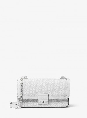 Michael Kors Tribeca Small Empire Signature Logo Opt/Allum | SN-MK27093