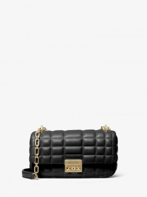 Michael Kors Tribeca Small Quilted Leather Black | SN-MK26940