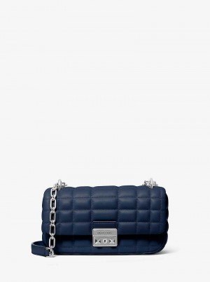 Michael Kors Tribeca Small Quilted Leather Navy | SN-MK26946