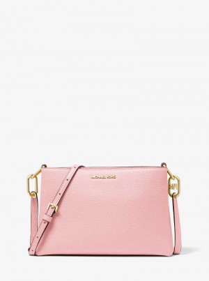 Michael Kors Trisha Medium Pebbled Leather Powder Blush | SN-MK27261