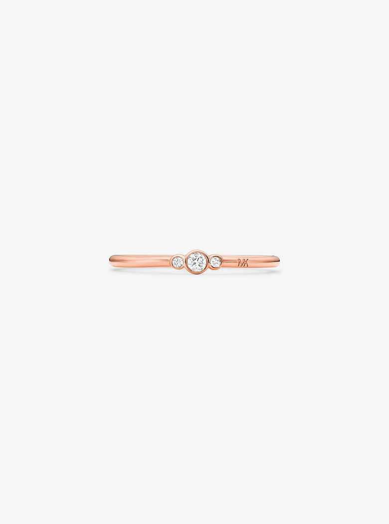 Michael Kors 14K Rose Gold-Plated Pavé Rose Gold | SN-MK27839