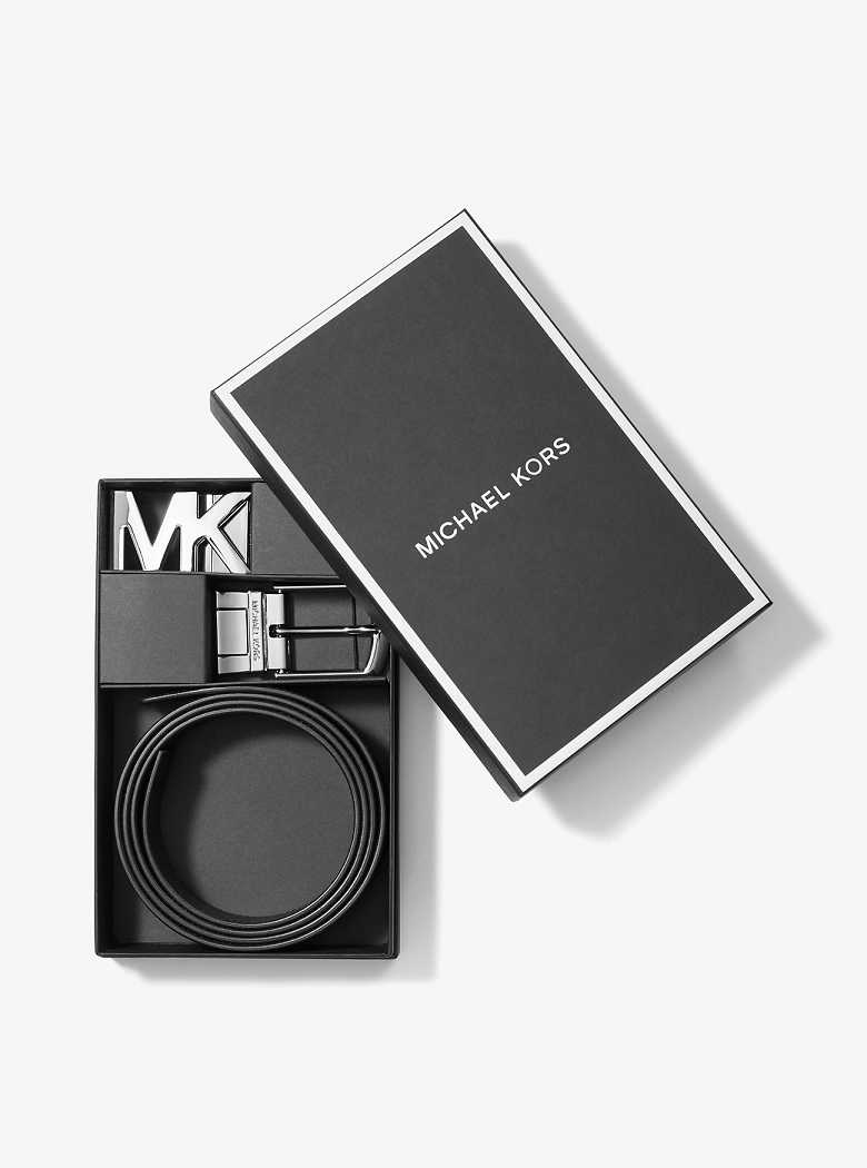 Michael Kors 4-In-1 Logo Belt Box Set Black | SN-MK28295