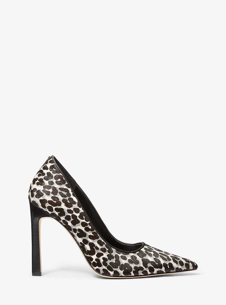 Michael Kors Amara Leopard Print Calf Hair Black Combo | SN-MK27623