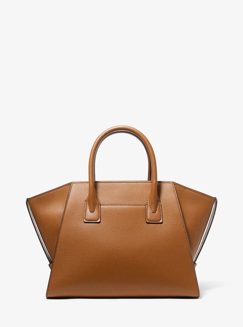 Michael Kors Avril Large Leather Top-Zip Luggage | SN-MK27333