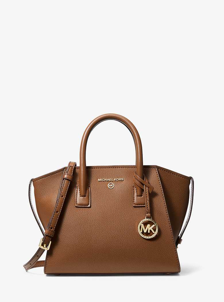 Michael Kors Avril Small Leather Top-Zip Luggage | SN-MK27336