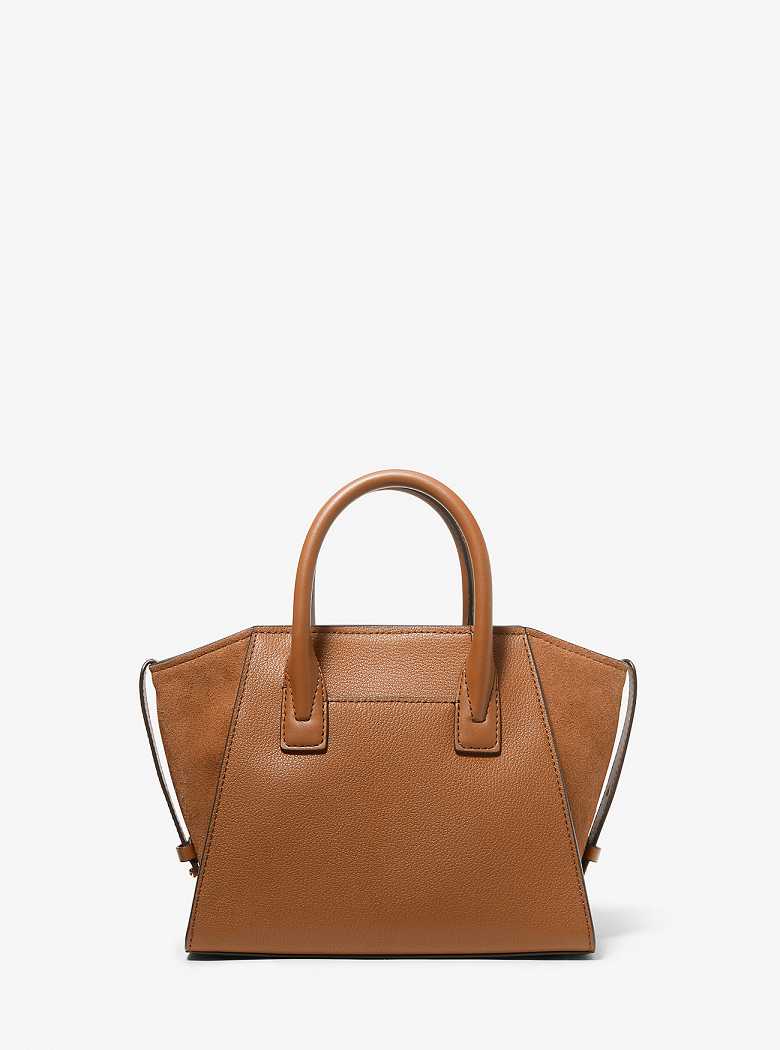 Michael Kors Avril Small Leather Top-Zip Luggage | SN-MK27371