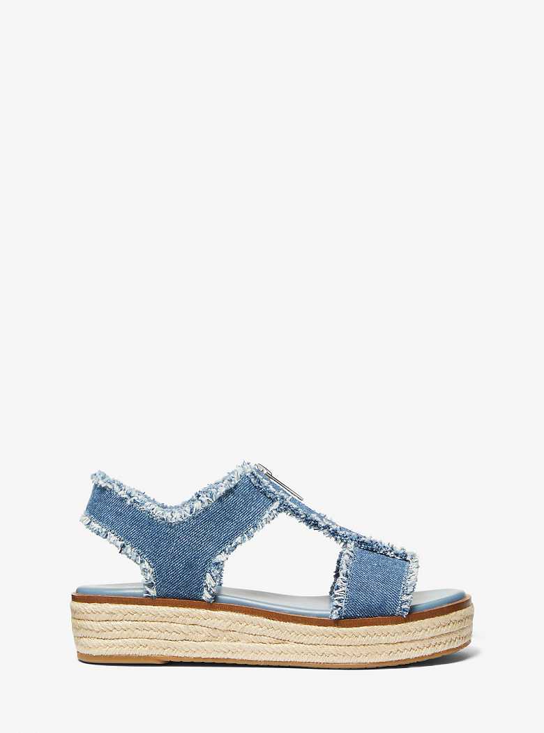 Michael Kors Berkley Frayed Denim Denim | SN-MK27517