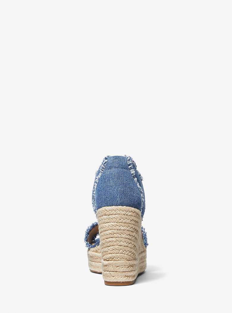 Michael Kors Berkley Frayed Denim Denim | SN-MK27547