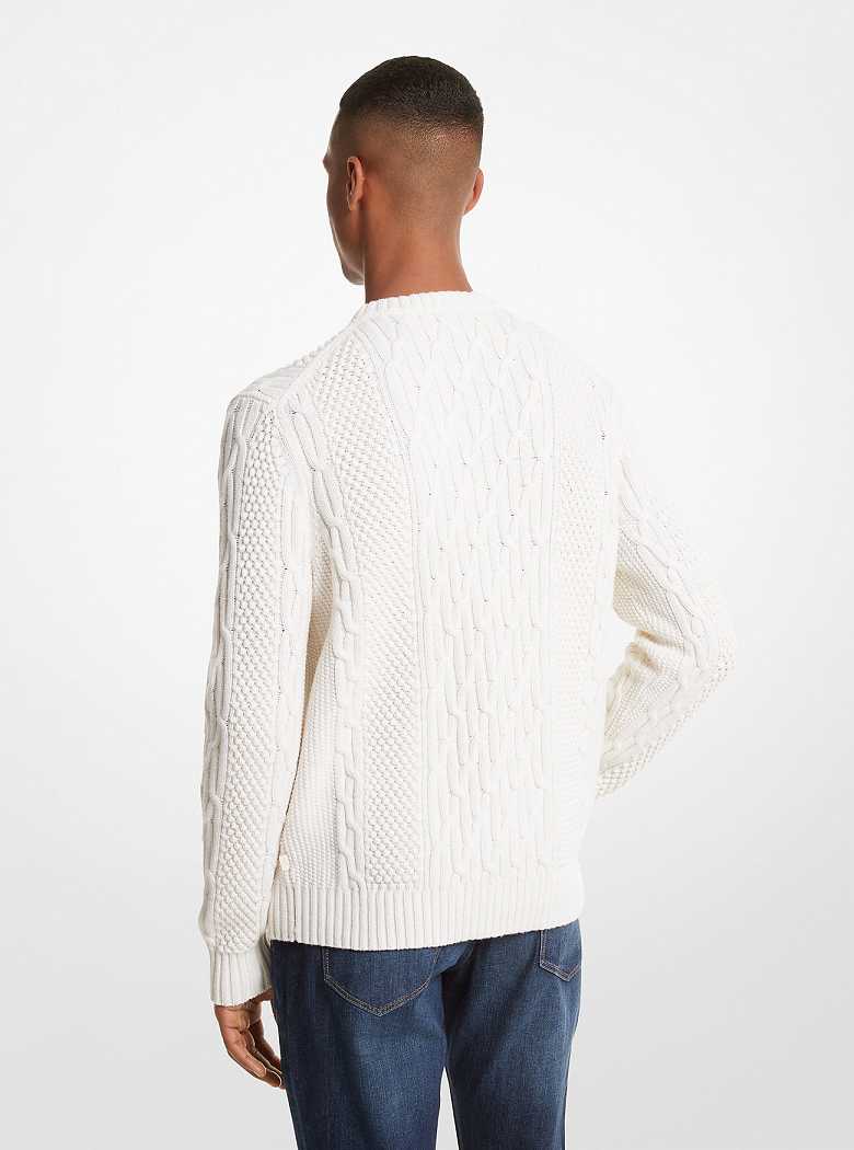 Michael Kors Cable Knit Bone | SN-MK28055