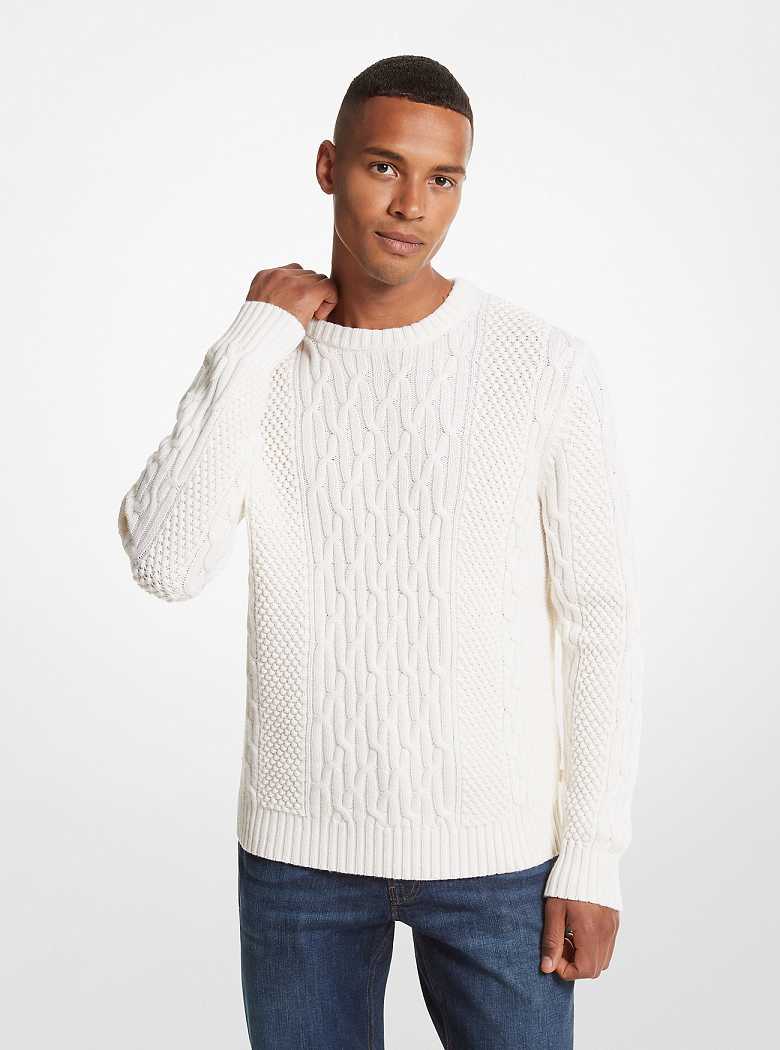 Michael Kors Cable Knit Bone | SN-MK28055