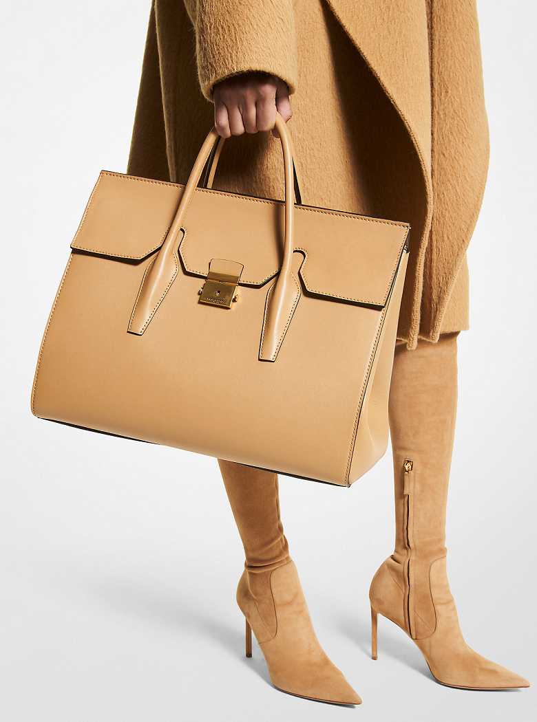 Michael Kors Campbell Leather Camel | SN-MK27369