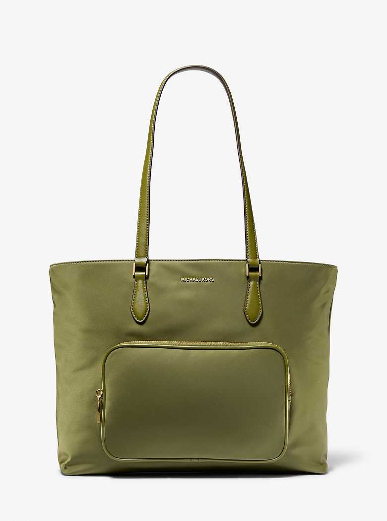 Michael Kors Cara Large Nylon Smokey Olive | SN-MK26882