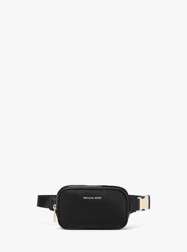 Michael Kors Cara Small Nylon Belt Bag Black | SN-MK27212