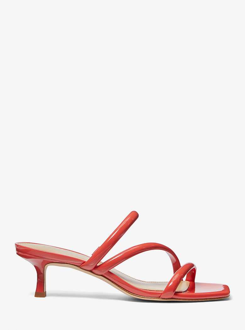 Michael Kors Celia Patent Kitten Spiced Coral | SN-MK27582