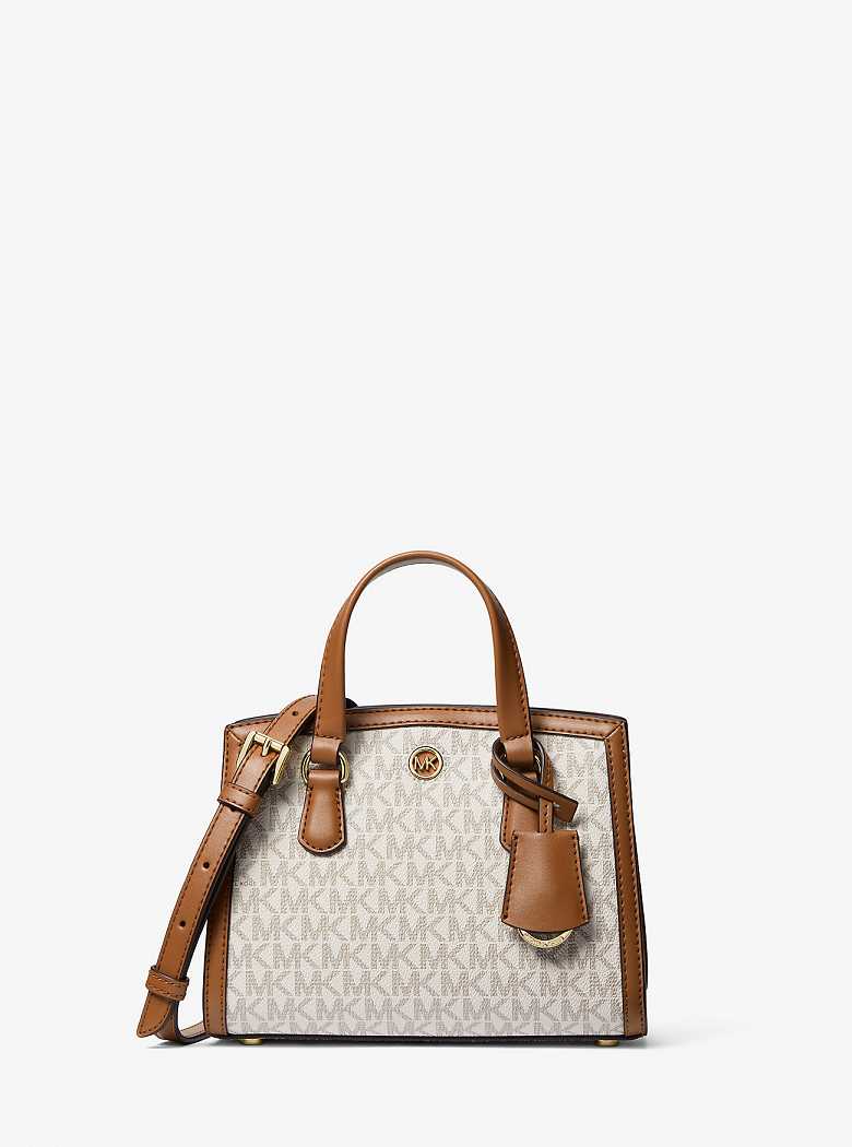 Michael Kors Chantal Extra-Small Logo Vanilla/Acorn | SN-MK27272