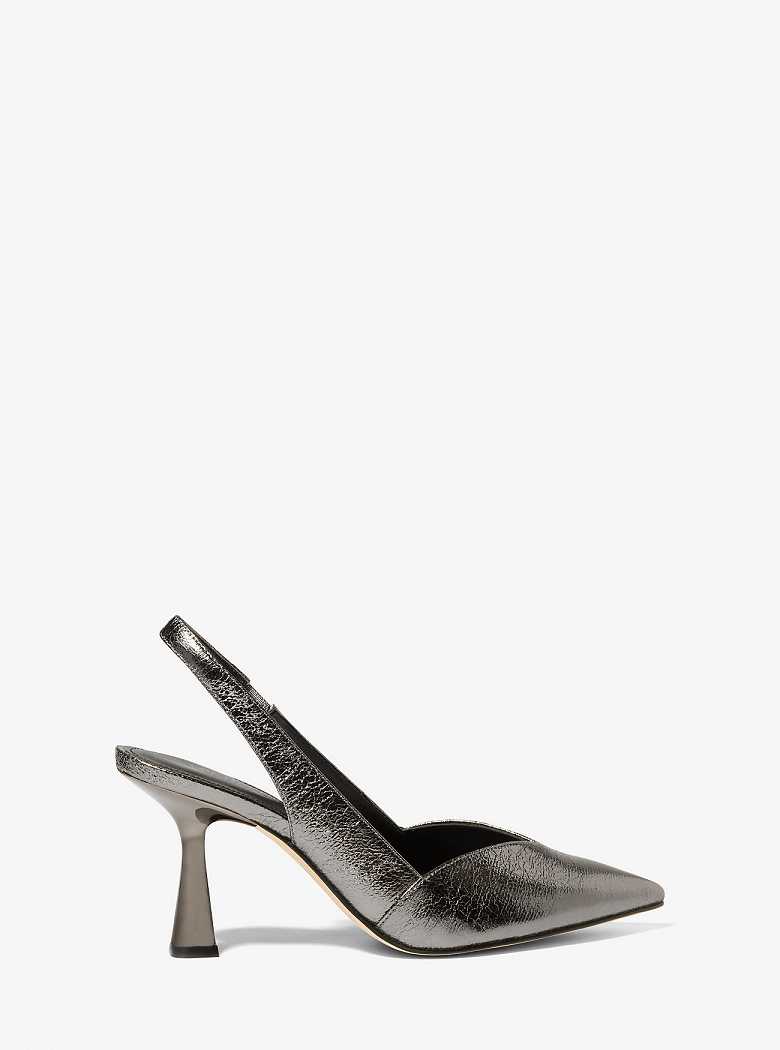 Michael Kors Chelsea Crackled Metallic Anthracite | SN-MK27637