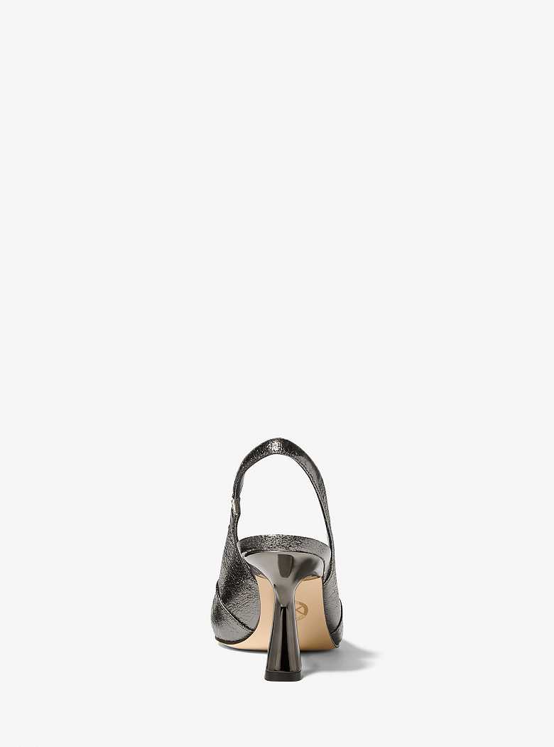 Michael Kors Chelsea Crackled Metallic Anthracite | SN-MK27637