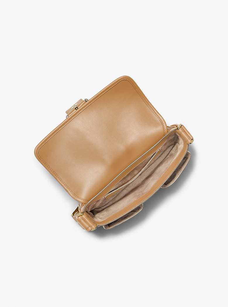 Michael Kors Colby Medium Leather Camel | SN-MK26963