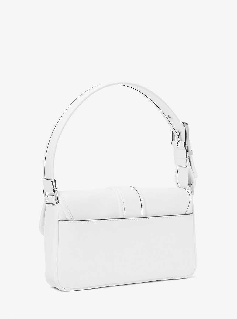 Michael Kors Colby Medium Leather Optic White | SN-MK26957