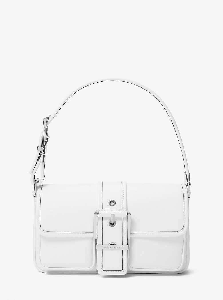 Michael Kors Colby Medium Leather Optic White | SN-MK26957