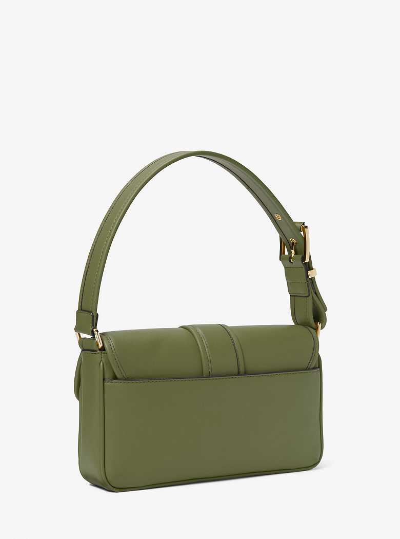 Michael Kors Colby Medium Leather Smokey Olive | SN-MK26964