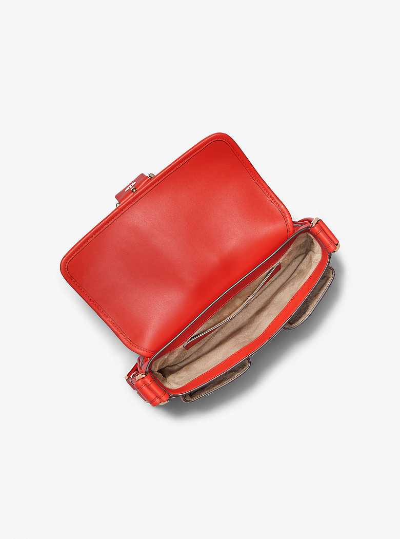 Michael Kors Colby Medium Leather Spiced Coral | SN-MK26962