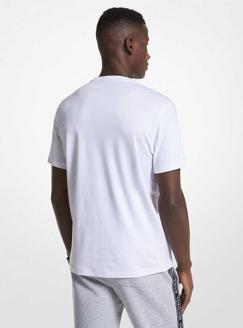 Michael Kors Cotton Crewneck White | SN-MK28003