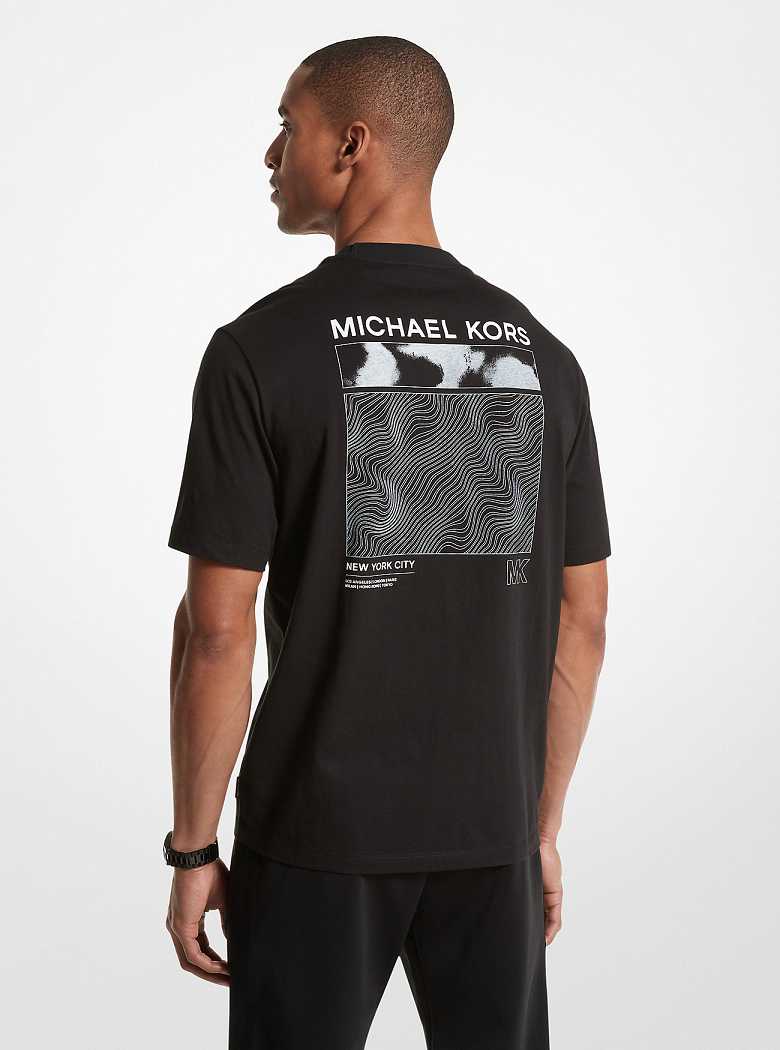 Michael Kors Cotton Logo Graphic Black | SN-MK27951