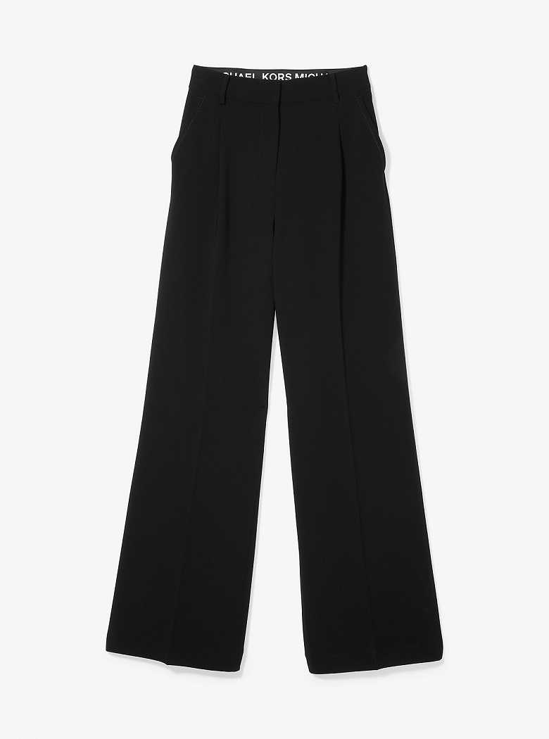 Michael Kors Crepe Wide-Leg Black | SN-MK26559