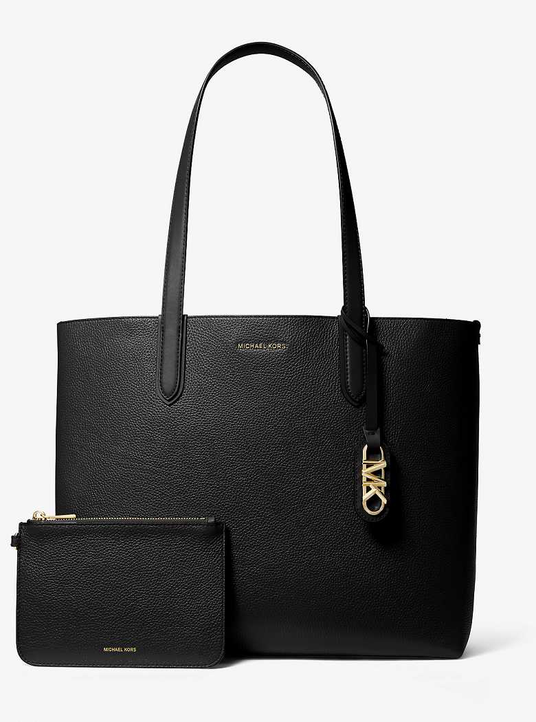 Michael Kors Eliza Extra-Large Pebbled Leather Black | SN-MK26832