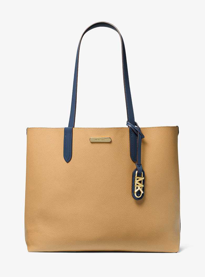 Michael Kors Eliza Extra-Large Pebbled Leather Navy | SN-MK26834