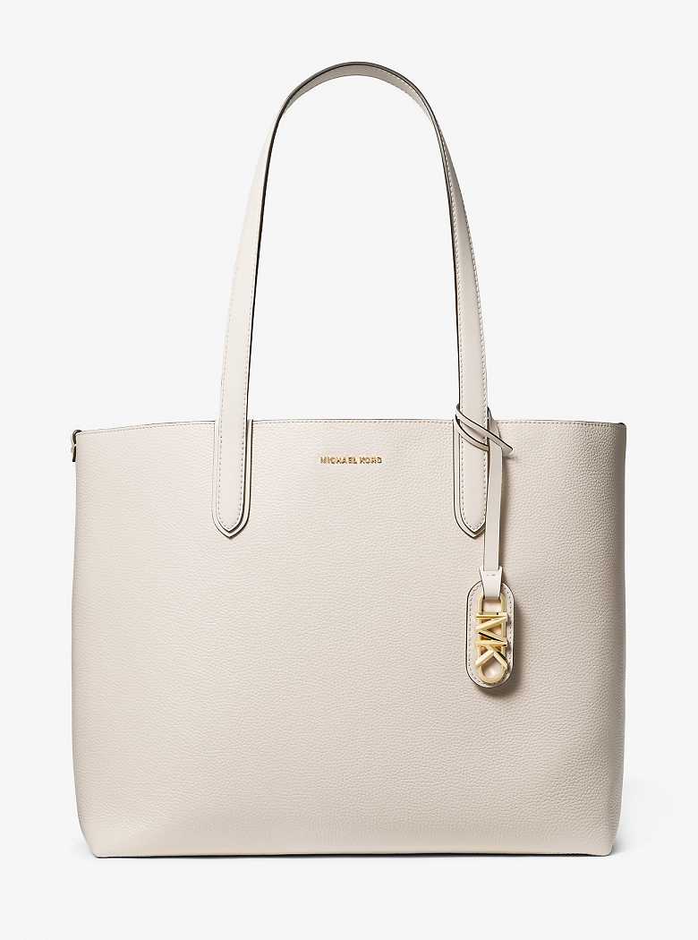 Michael Kors Eliza Extra-Large Pebbled Leather Lt Cream | SN-MK26835