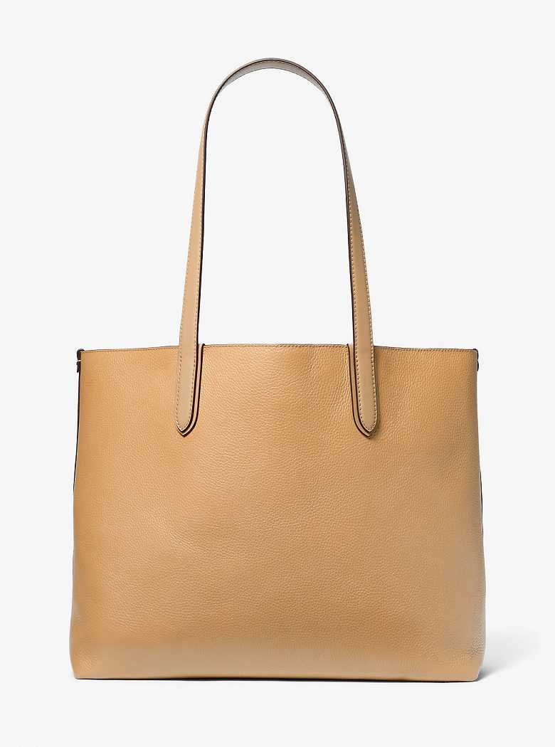 Michael Kors Eliza Extra-Large Pebbled Leather Pale Peanut | SN-MK26836