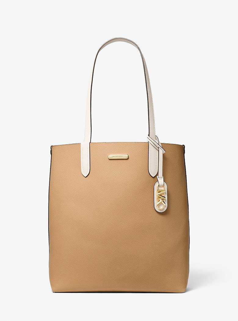 Michael Kors Eliza Extra-Large Pebbled Leather Lt Cream | SN-MK26840