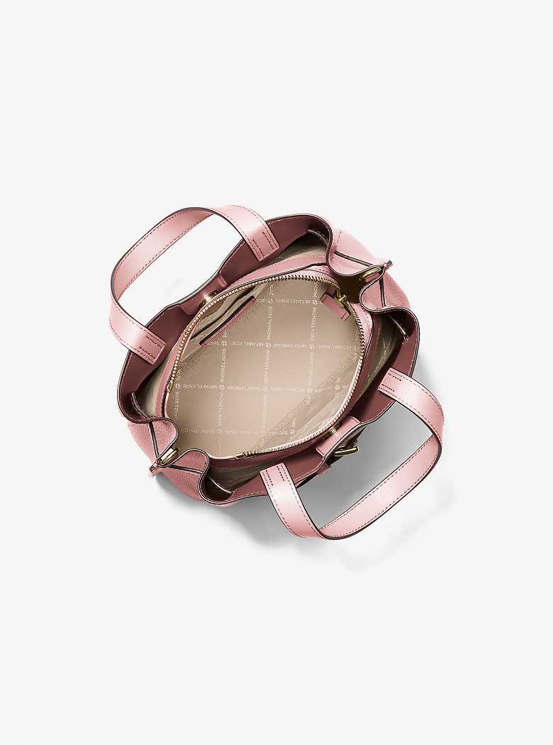 Michael Kors Emilia Small Pebbled Leather Powder Blush | SN-MK27368