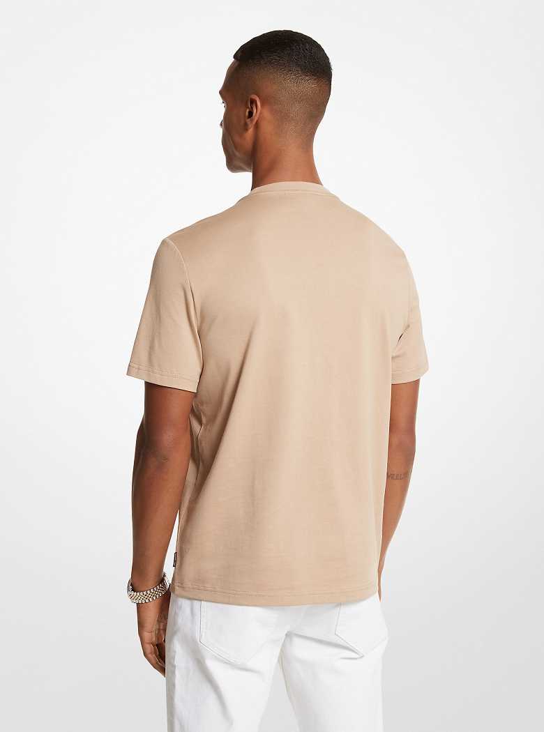 Michael Kors Empire Logo Cotton Khaki | SN-MK27953