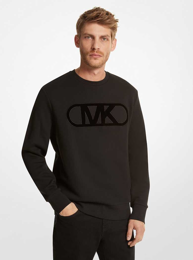 Michael Kors Empire Logo Organic Cotton Black | SN-MK27989