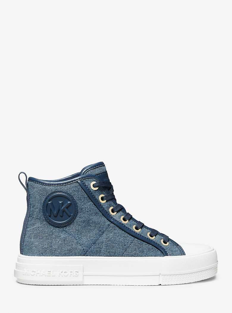 Michael Kors Evy Denim High-Top Denim Multi | SN-MK27461