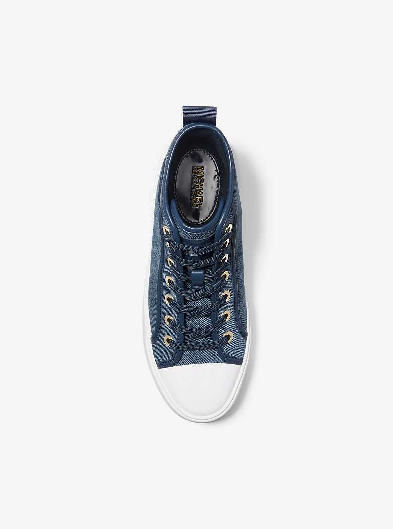 Michael Kors Evy Denim High-Top Denim Multi | SN-MK27461