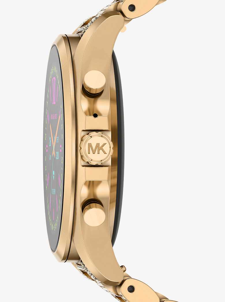 Michael Kors Gen 6 Bradshaw Pavé Gold-Tone Gold | SN-MK28274