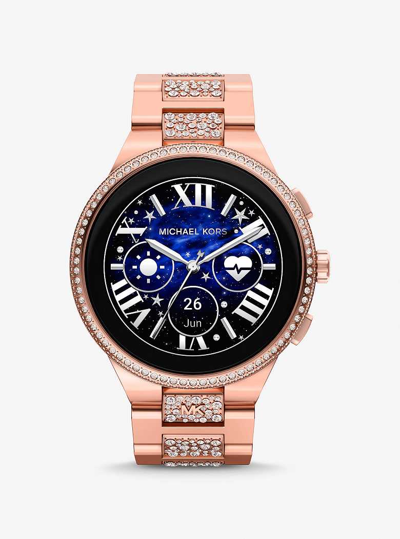 Michael Kors Gen 6 Camille Pavé Rose Gold-Tone Two Tone | SN-MK28260