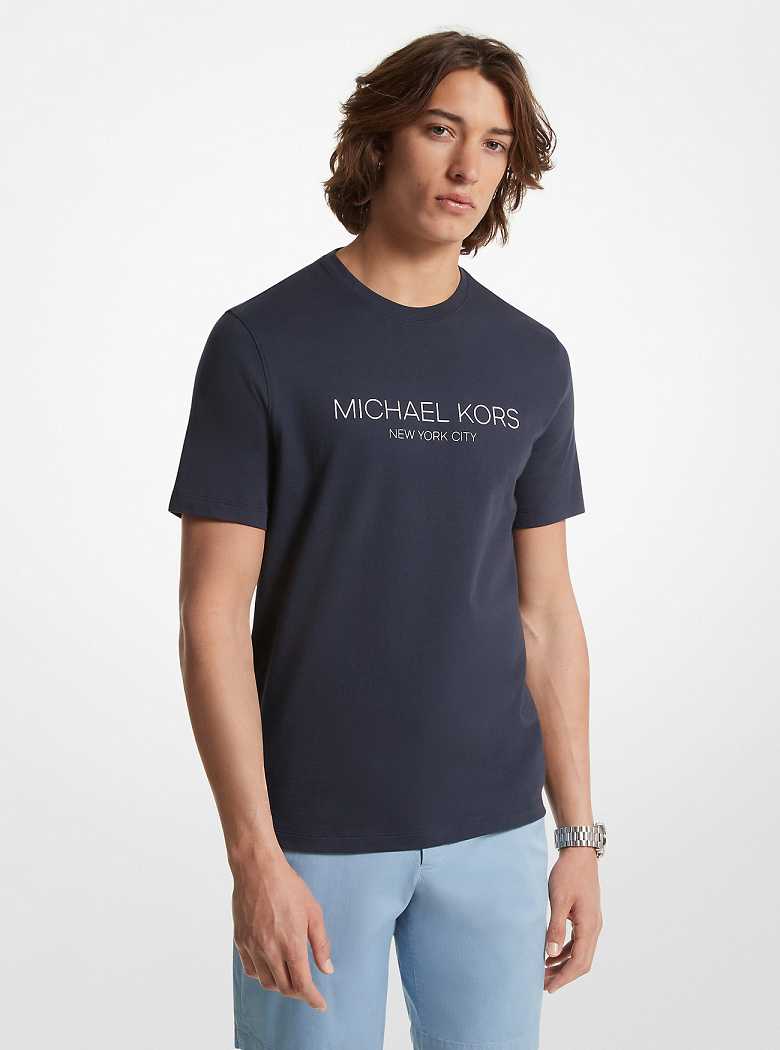 Michael Kors Graphic Logo Cotton Midnight | SN-MK27976