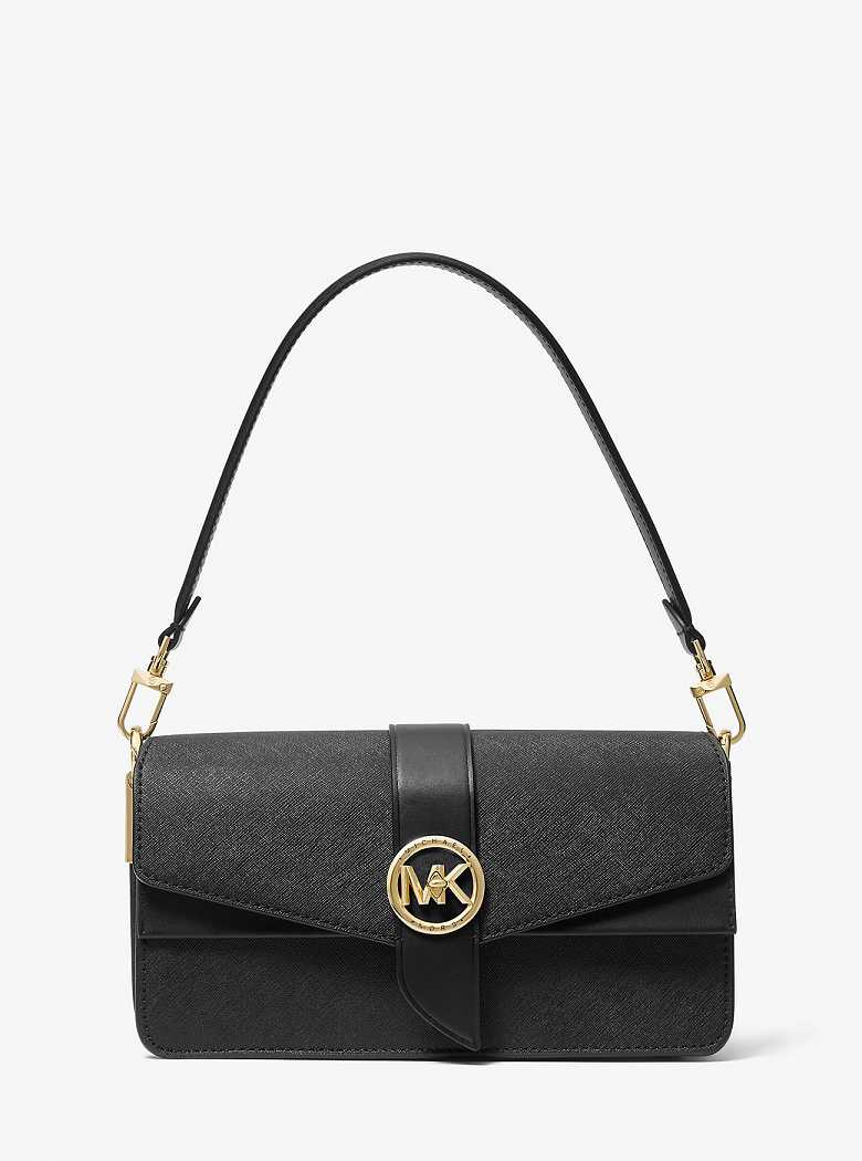 Michael Kors Greenwich Medium Saffiano Leather Black | SN-MK27023