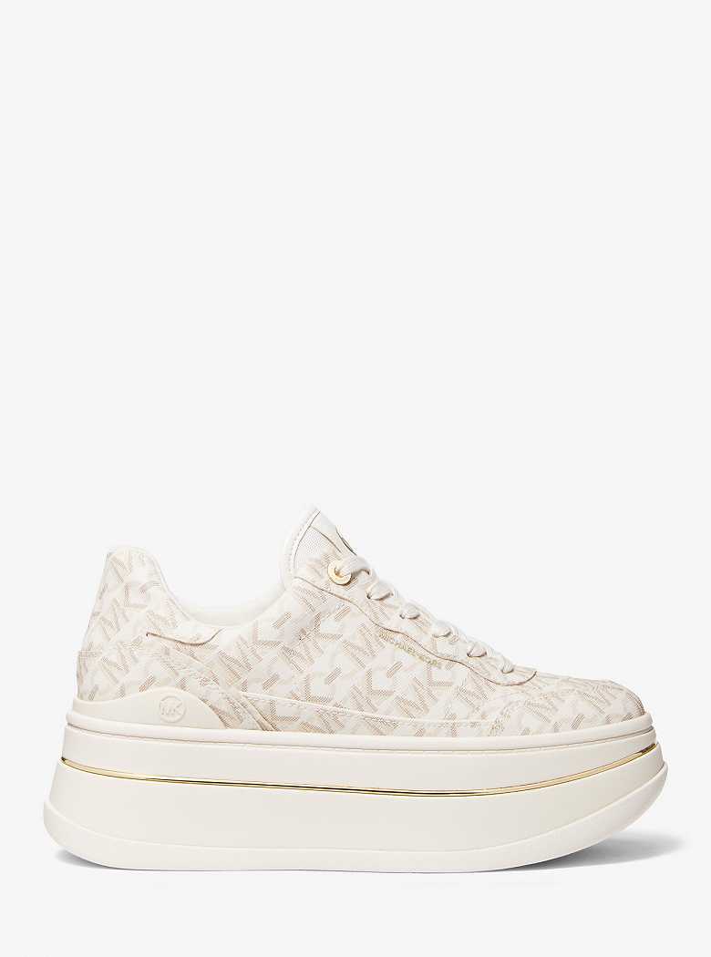 Michael Kors Hayes Empire Signature Logo Platform Vanilla | SN-MK27396