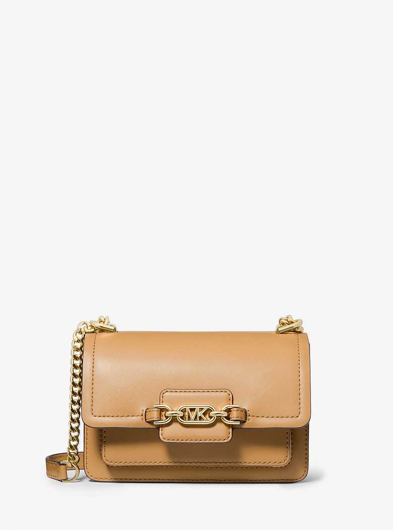 Michael Kors Heather Extra-Small Leather Pale Peanut | SN-MK27182