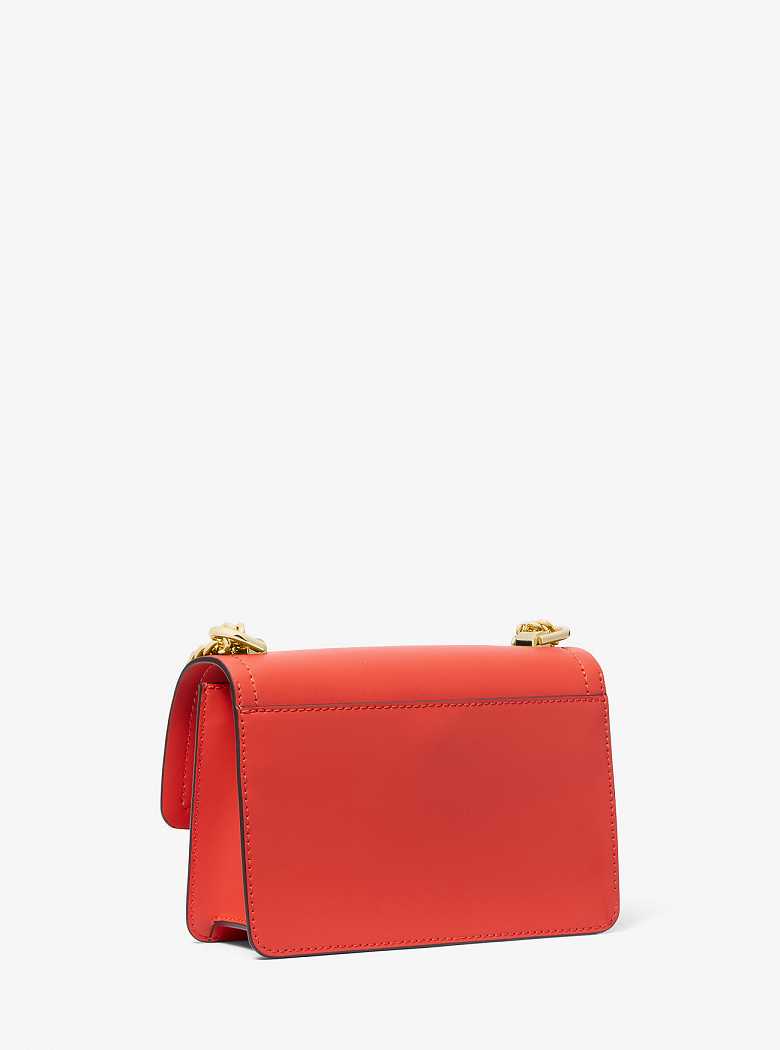 Michael Kors Heather Extra-Small Leather Spiced Coral | SN-MK27183