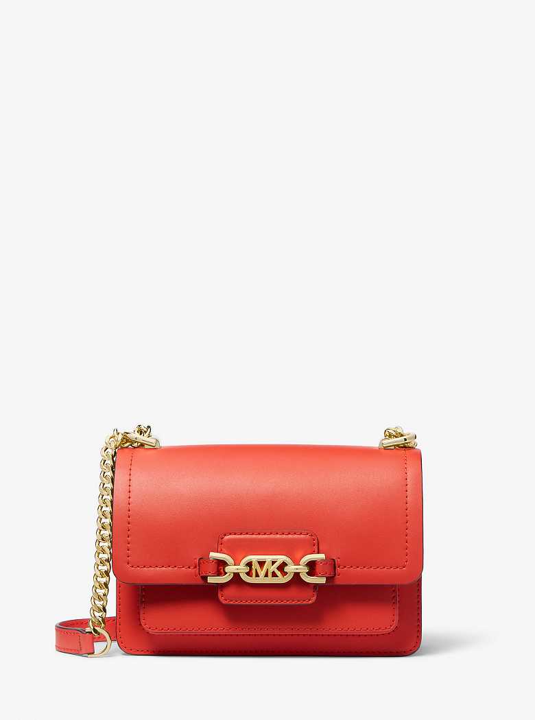 Michael Kors Heather Extra-Small Leather Spiced Coral | SN-MK27183